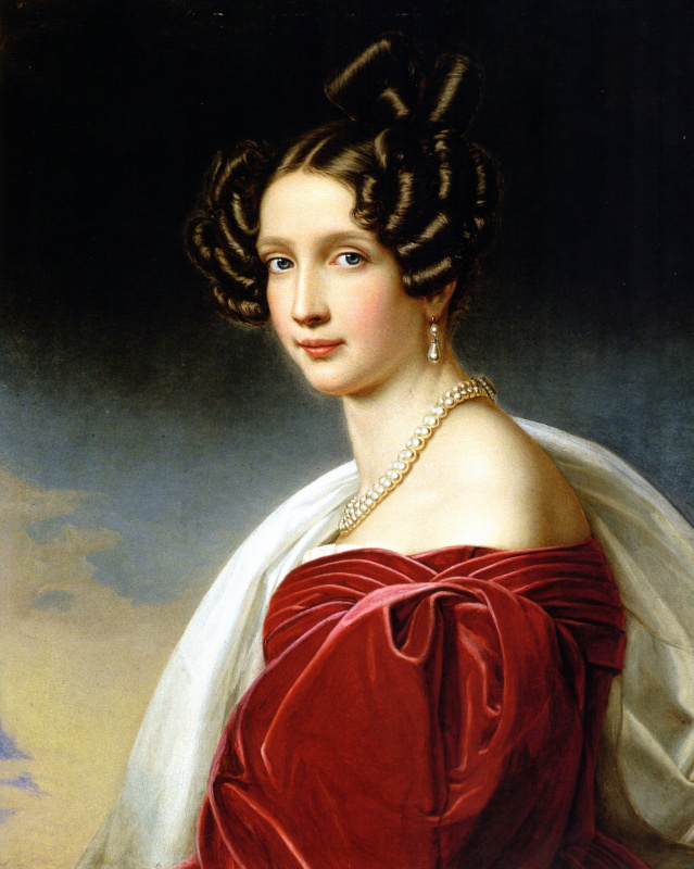 Joseph Karl Stieler.
Portrait of Archduchess Sophie, 1832, Gallery of Beauties in the Nymphenburg Pa