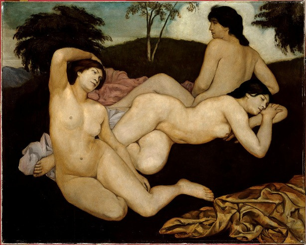 Emil Bernard. After a bath (nymphs)