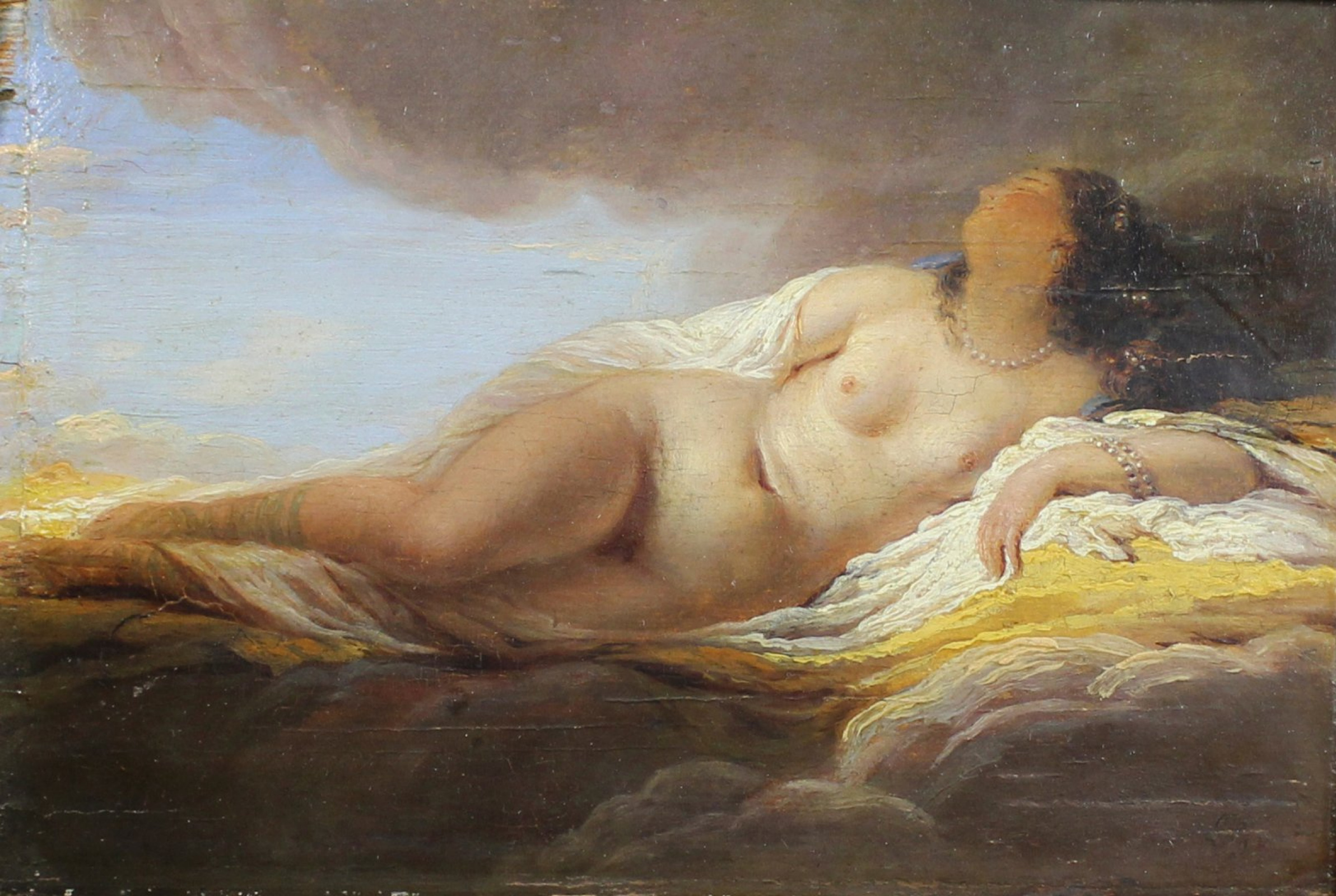 reclining nude painting