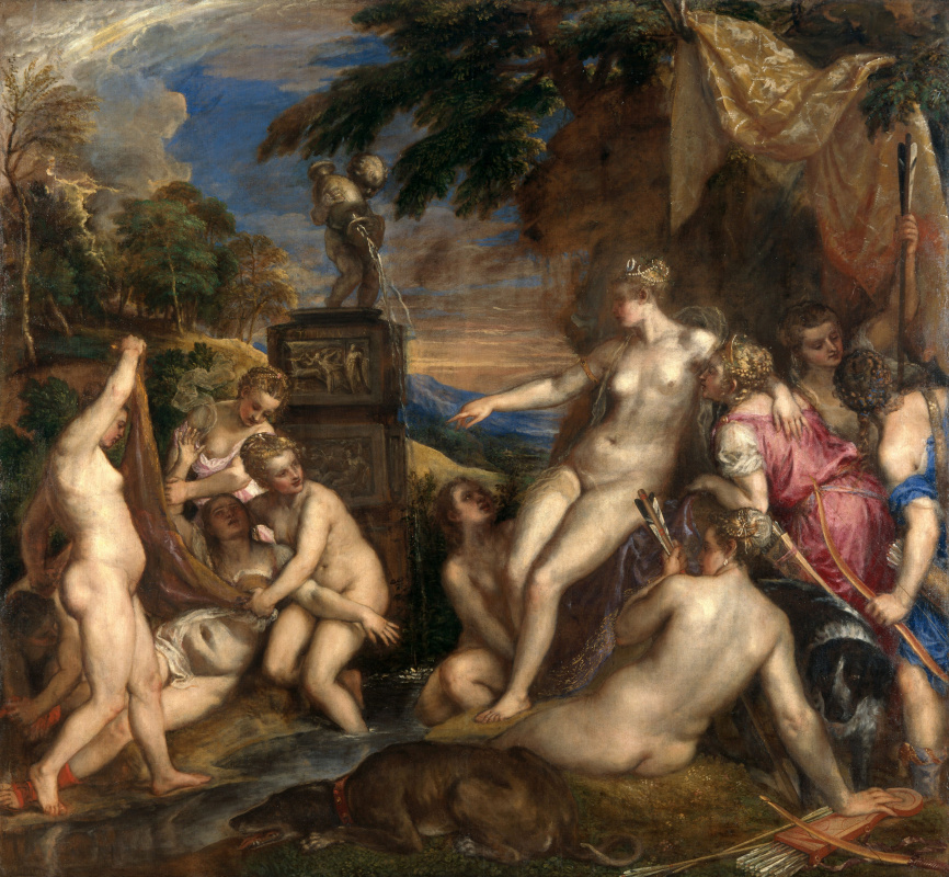 Titian Vecelli. Diana and Callisto