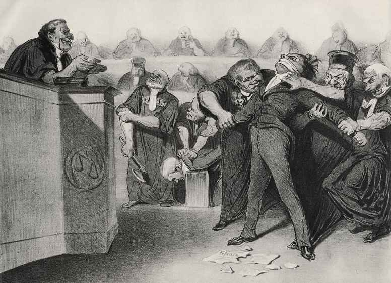 Honore Daumier. The word is the defendant !
