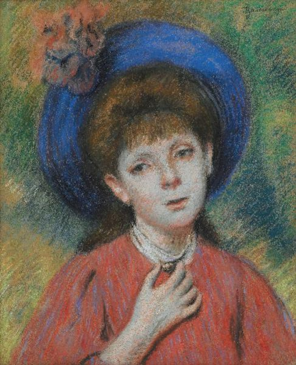 Federico Zandomeneghi Niña con sombrero azul, 1898, 45×37 cm