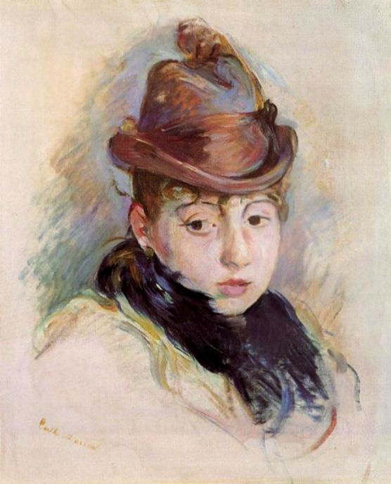 Berthe Morisot. A young woman in a hat