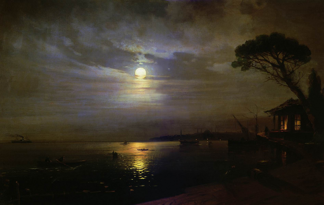 Ivan Aivazovsky. Moonlit night