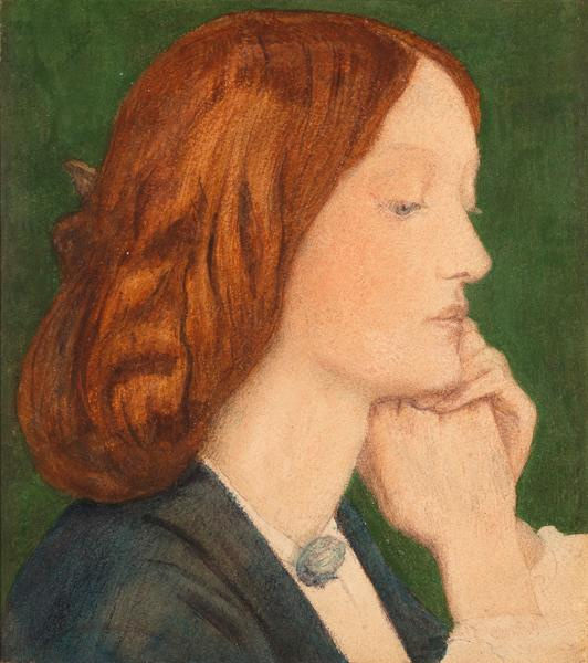 Portrait of Elizabeth Siddal, in profile