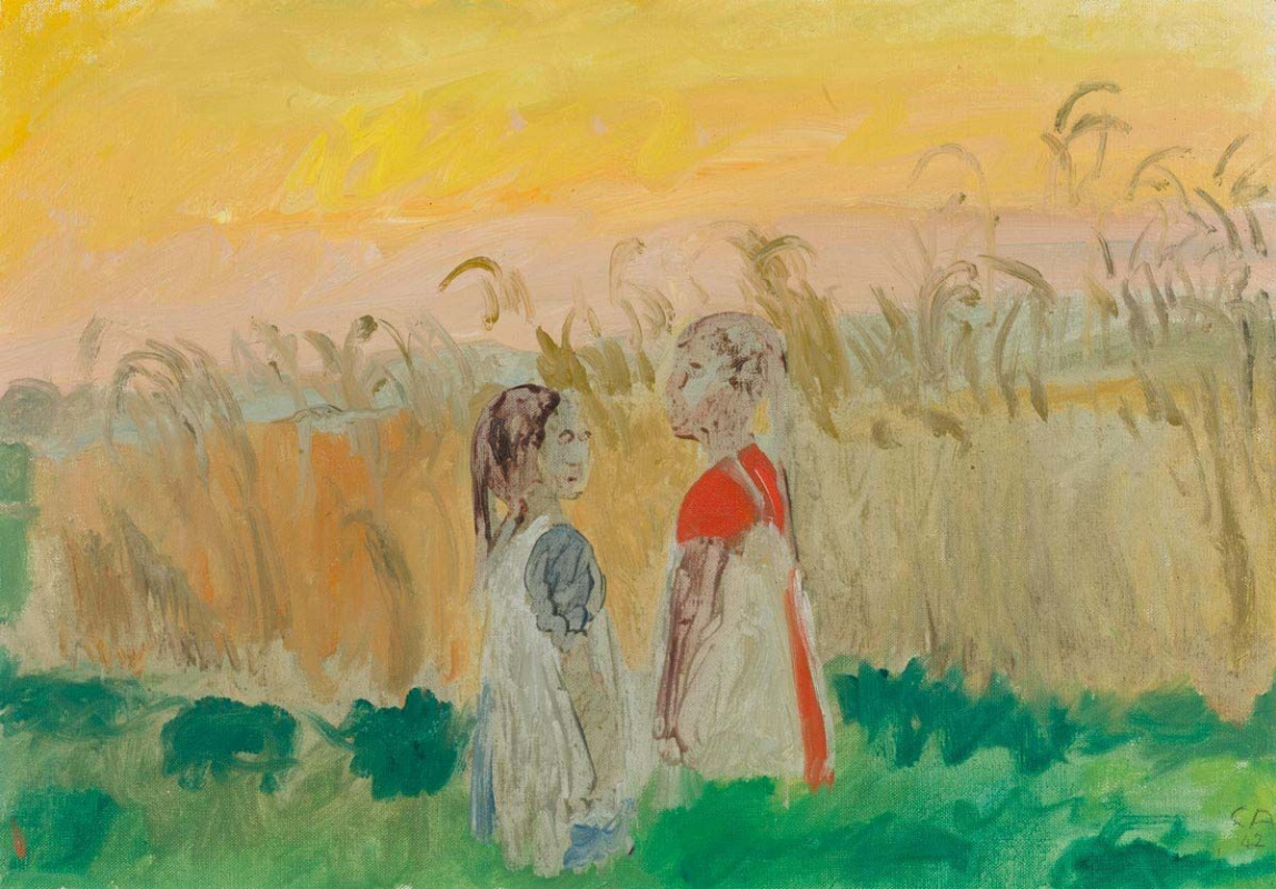 Cuno Amiet. Girls in the meadow