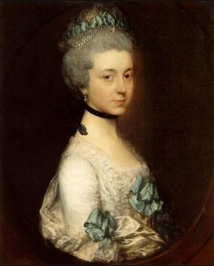 Thomas Gainsborough. Portrait of lady Elizabeth Montagu, Duchess of Montagu, Queensberry