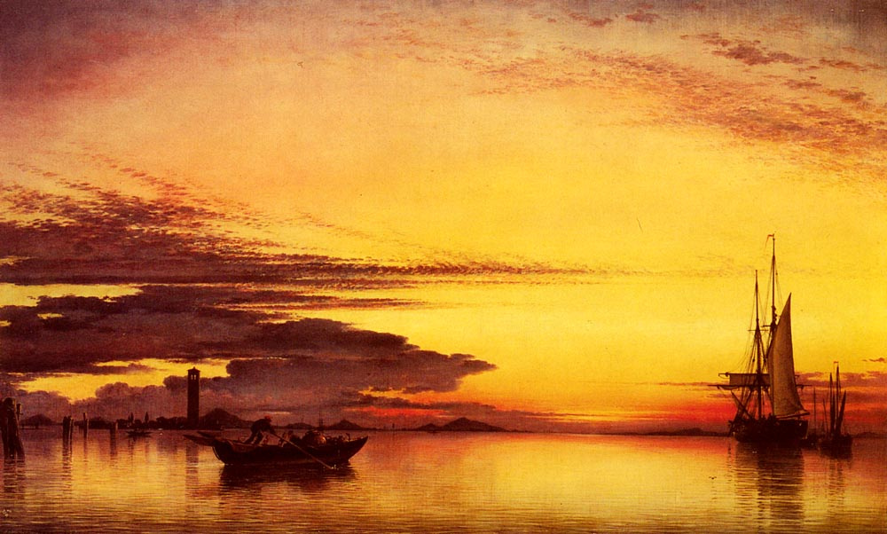 Edward William Cook. Sunset