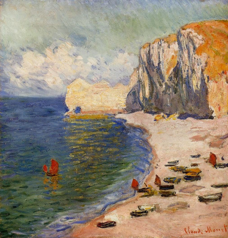 Claude Monet. The coast and the Falaise d amont