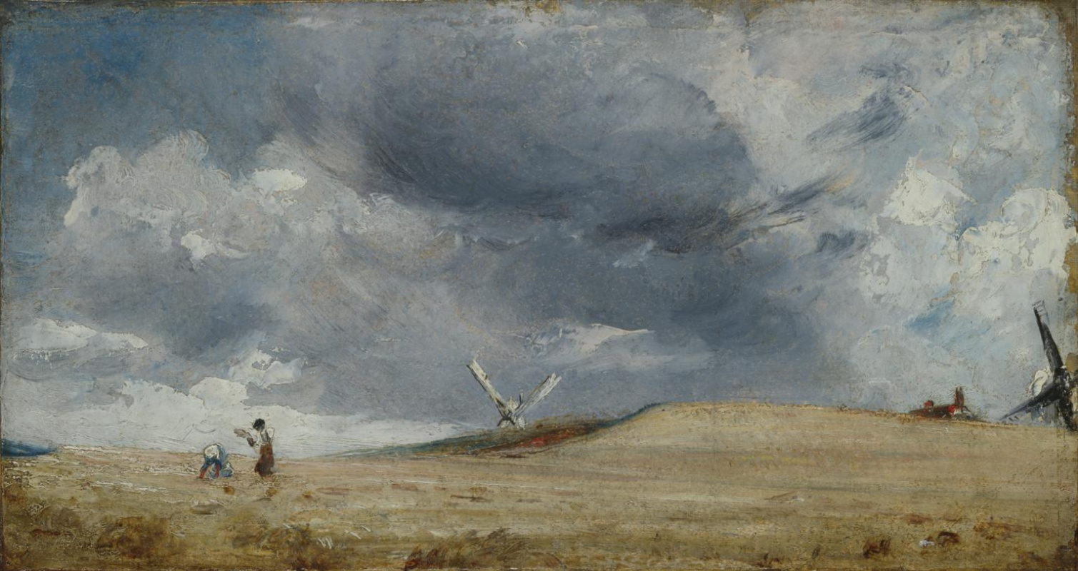 John Constable. Landscape with windmills, Brighton