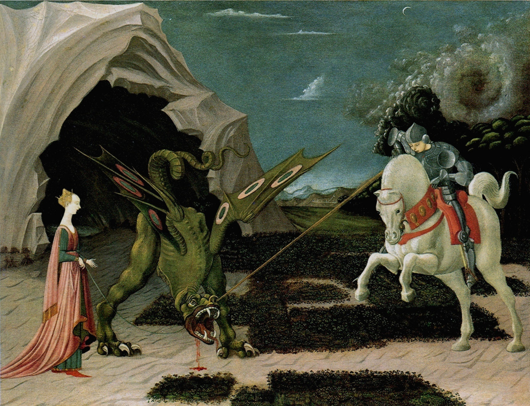 Paolo Uccello. The battle of St. George with the dragon