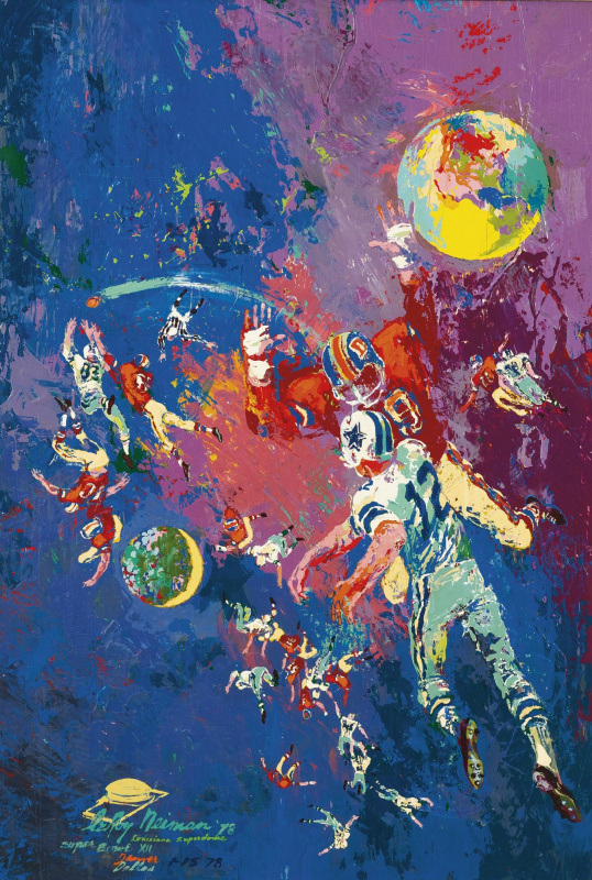 LeRoy Neiman. Football constellation