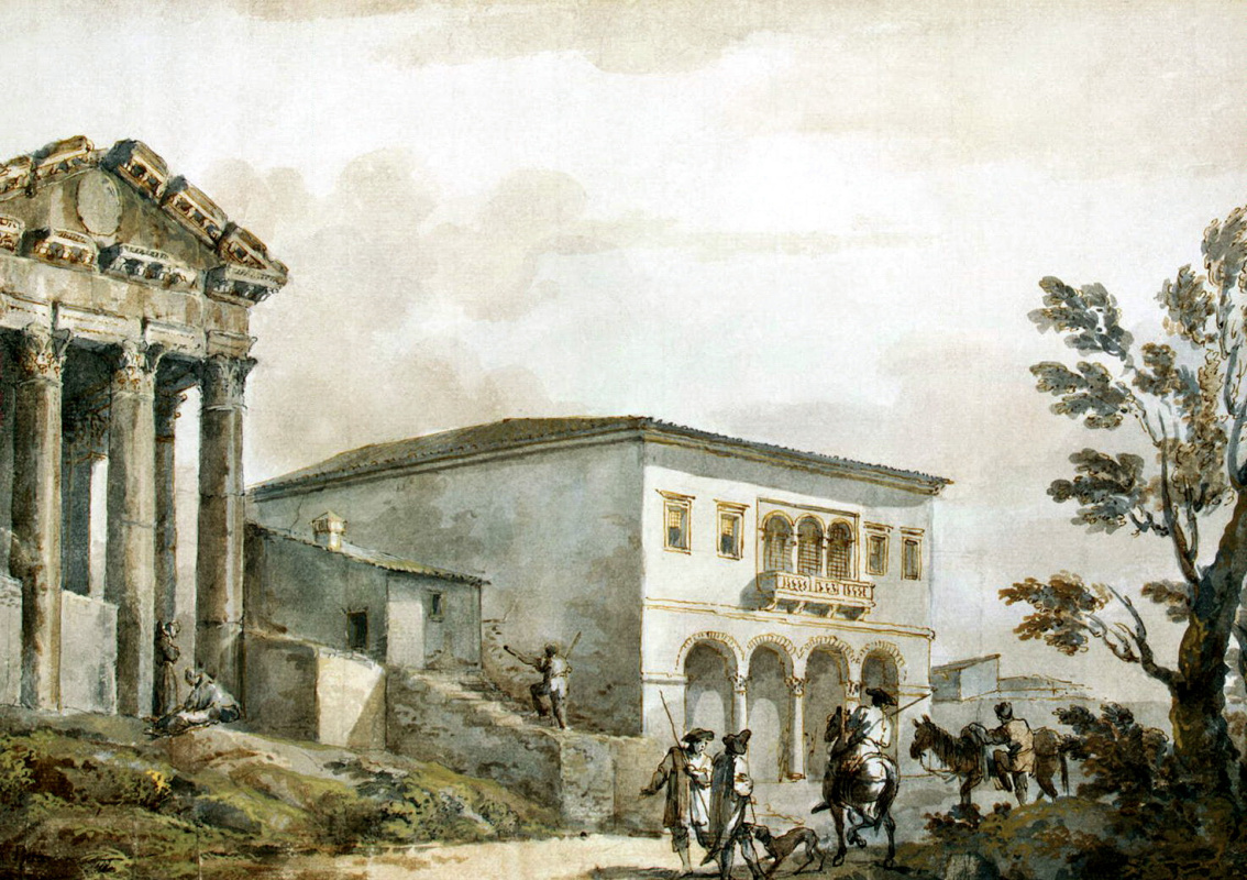 Charles-Louis Klerisso. The temple of Augustus in the Field