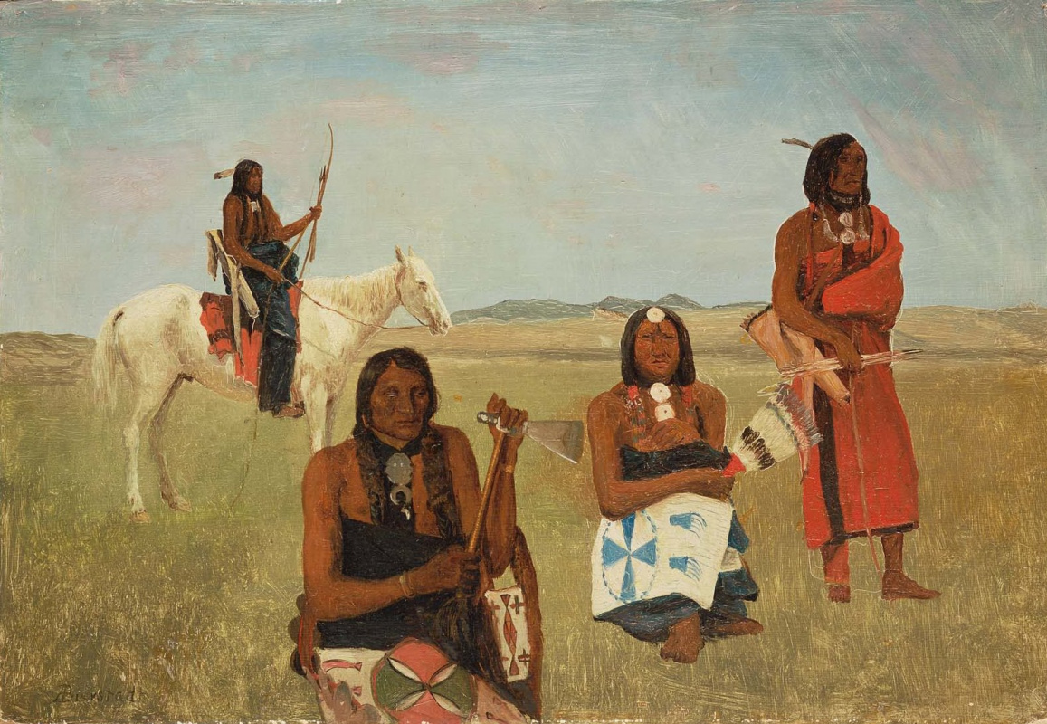 Древние жители. Fort Laramie Painting author of.