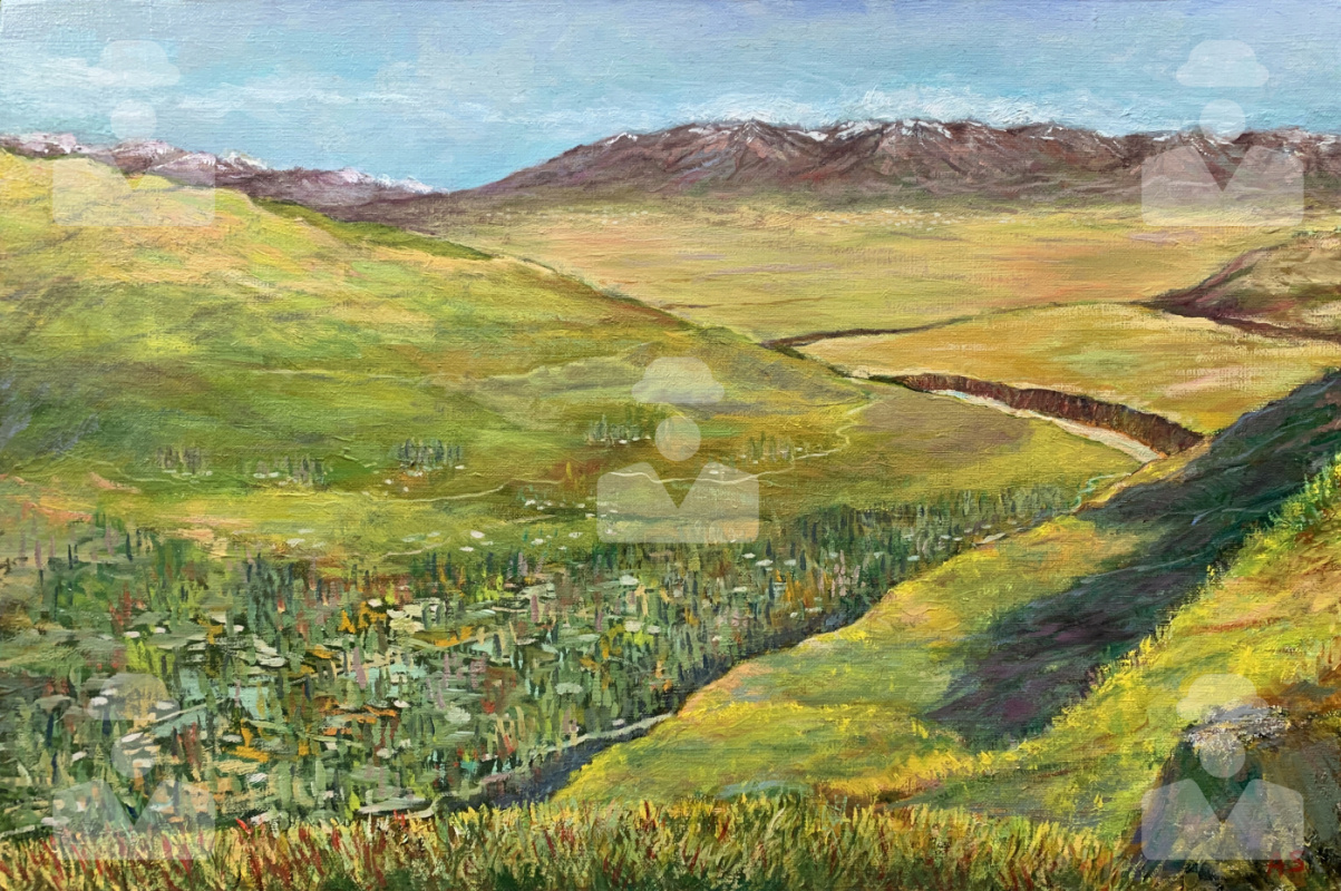 Albert Safiullin. Mountain landscape. Safedchashma