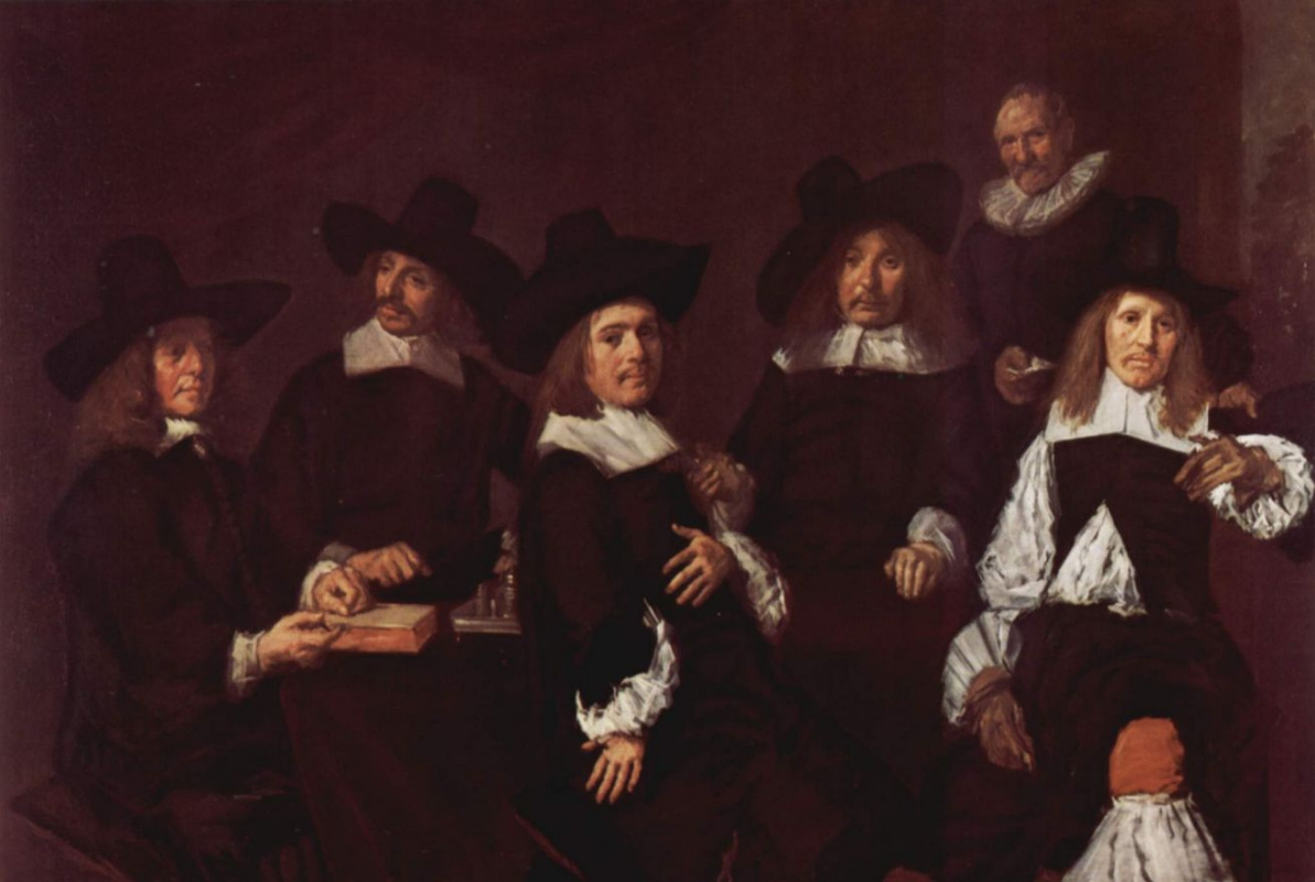 Group portrait of the Regents of the asylum for the aged in Harlem