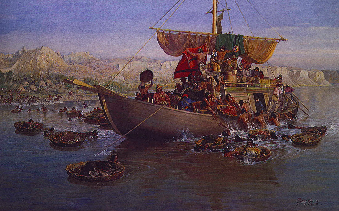 John boat. Художник Джон МАКНОТОН. Художник Джон Олдридж. John Clymer Art.