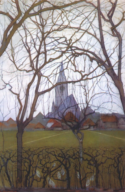Piet Mondrian. The Church Of St. Jacob, Winterswijk