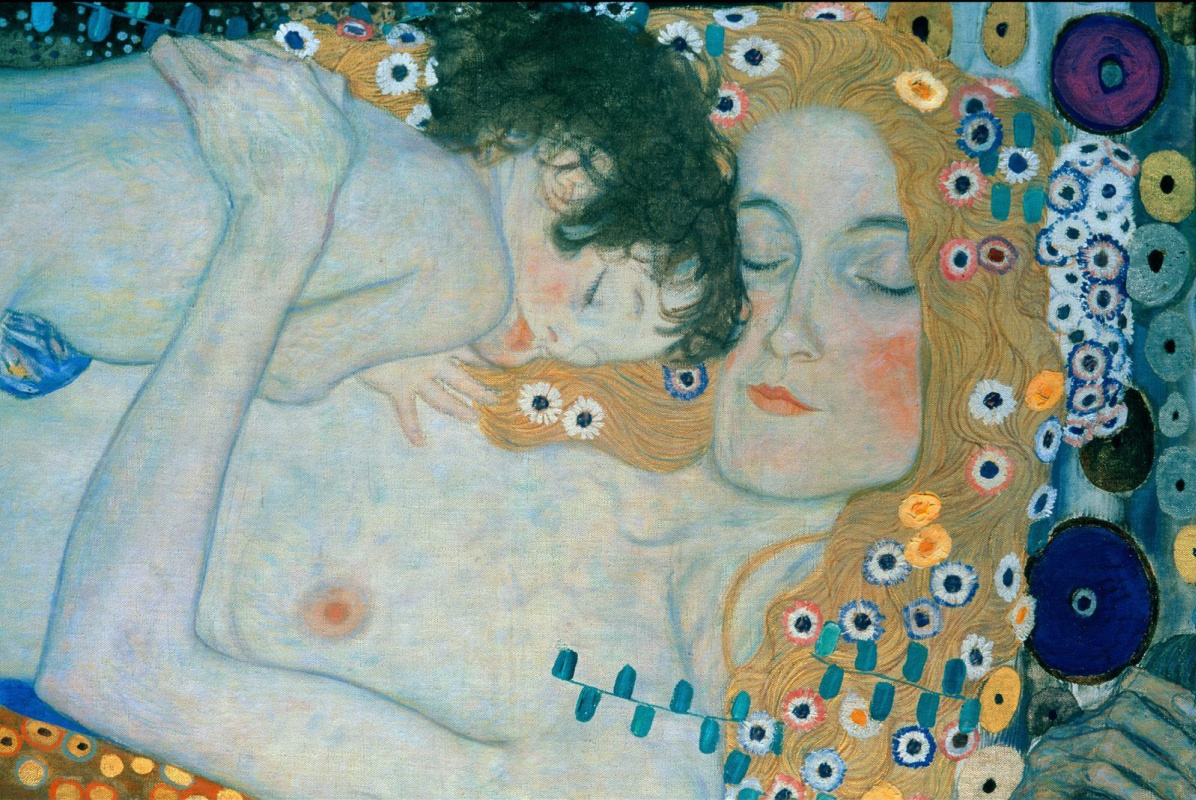 Gustav Klimt. The three ages of woman (detail)