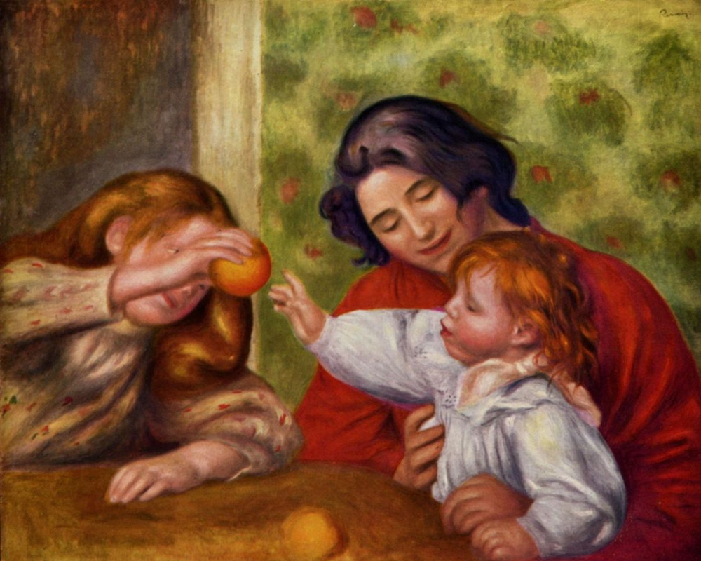 Pierre-Auguste Renoir. Gabrielle, Jean and a girl