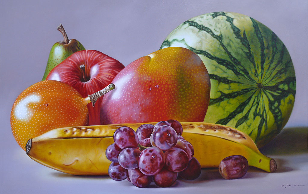 Ellery Gutiérrez. Grapes and fruits