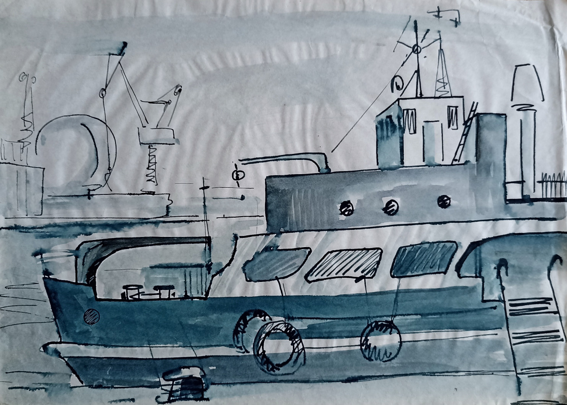 Vladimir Mikhailovich Sudakov. Boat