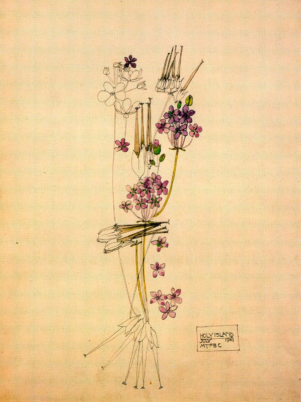 Charles Rennie Mac. Floral motif 21
