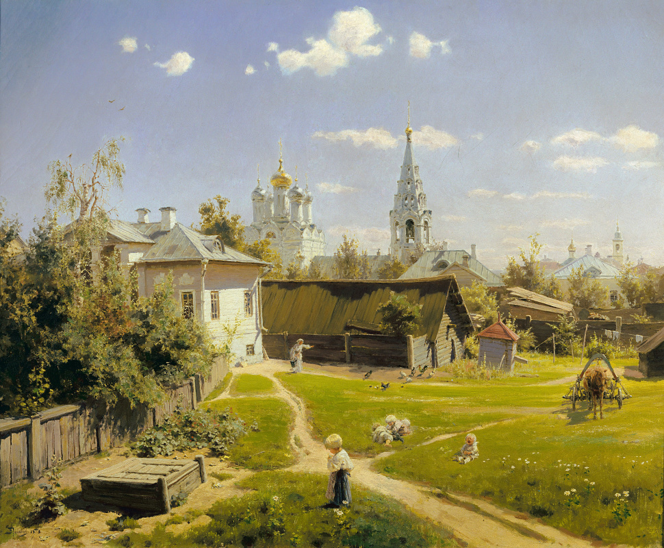 Vasily Polenov. The Moscow courtyard