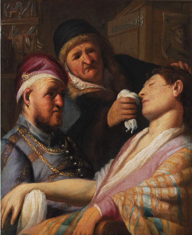 Рембрандт Харменс ван Рейн. Пациент без сознания (Аллегория обоняния)