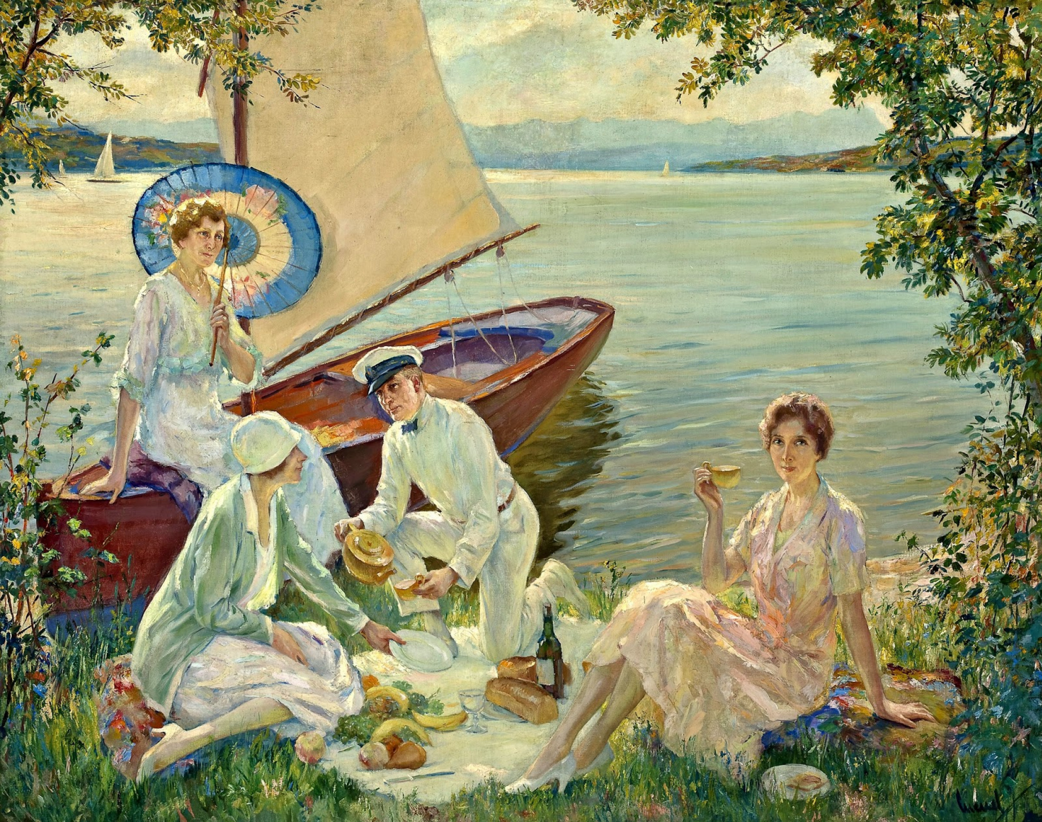 impressionist picnic painting