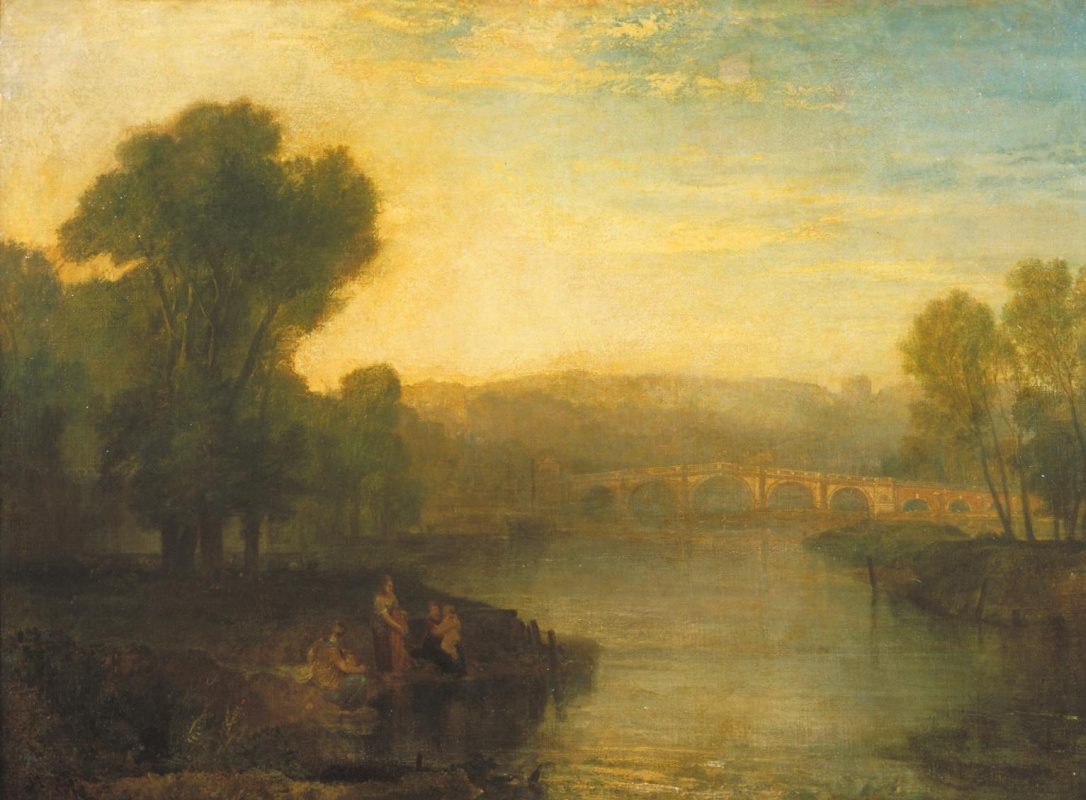 Joseph Mallord William Turner. View of Richmond hill and bridge