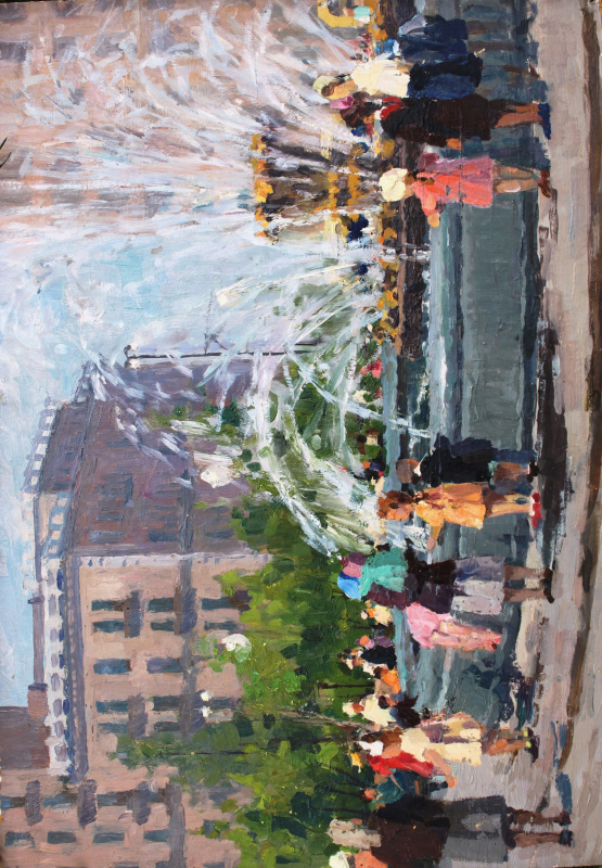 Yuri Dmitrievich Petrov. "At the fountain"