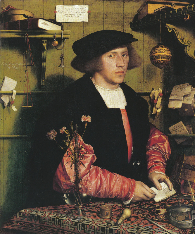 Hans Holbein the Younger. Portrait of the merchant Georg Guissé