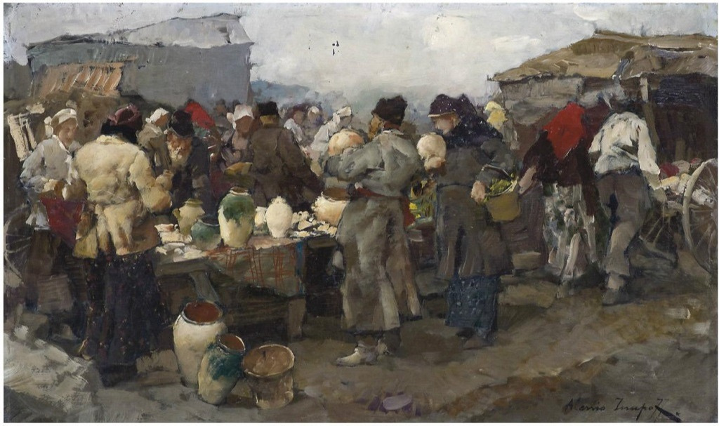 Alexey Vladimirovich Isupov. The Market Scene