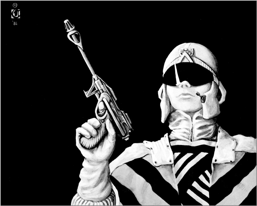 David Cherry. A woman with a gun