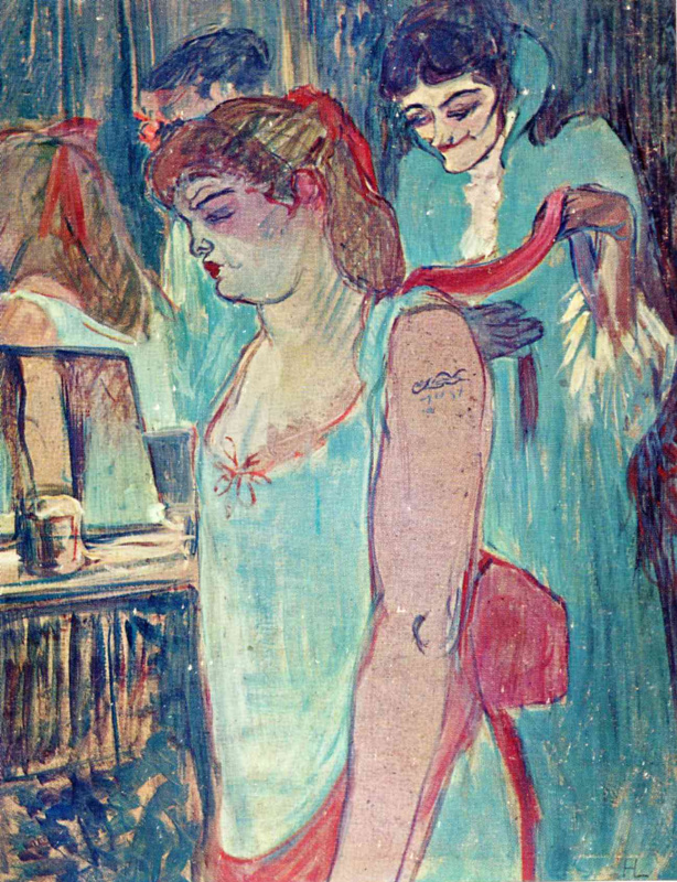 Henri de Toulouse-Lautrec. The Tatooed Woman