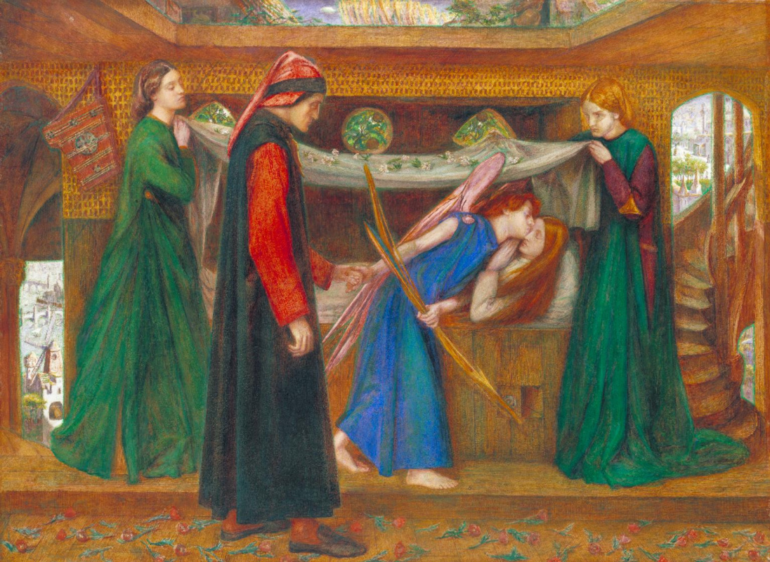 Dante Gabriel Rossetti. The dream Dante of the death of Beatrice
