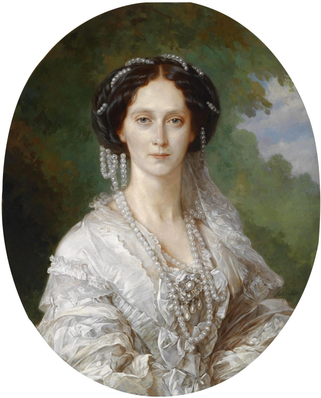 Franz Xaver Winterhalter. Portrait of Empress Maria Alexandrovna (oval)