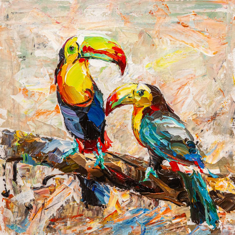 Jose Rodriguez. Two toucans on a branch N2