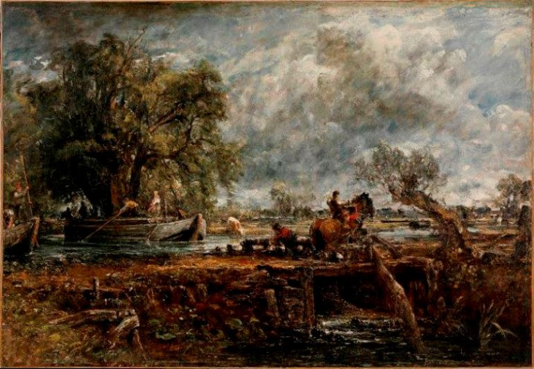 John Constable. Bouncing horse. Full-size sketch of the same picture