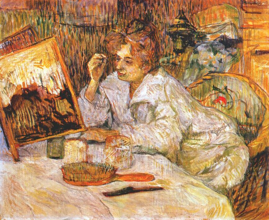 Henri de Toulouse-Lautrec. Female preening