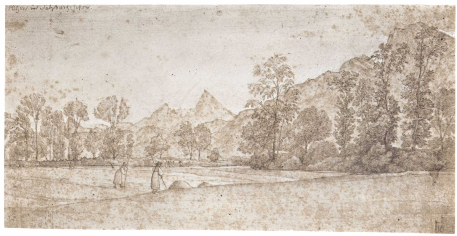 Ferdinand Olivier. Landscape near Aigen in the vicinity of Salzburg