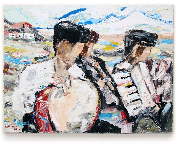 Anton Laza. Armenian musicians 
2012. Oil on canvas, 60x80