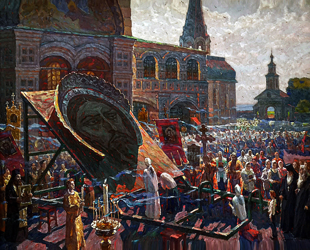 Vladimir Petrovich Siukhov. "The Feast of Elijah the Prophet in Romanovo-Borisoglebsk"
