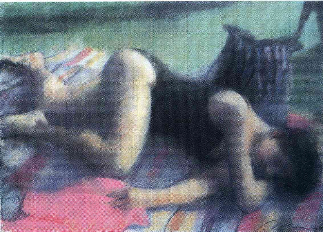 Bill Jacqueline. Girl lying on the floor