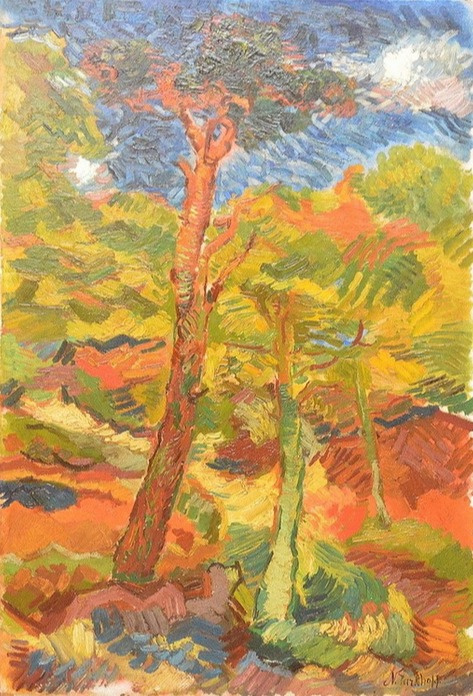 Nikolai Alexandrovich Tarkhov 1871-1930. French landscape