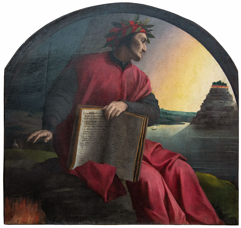 Agnolo Bronzino. Dante looks at Purgatory