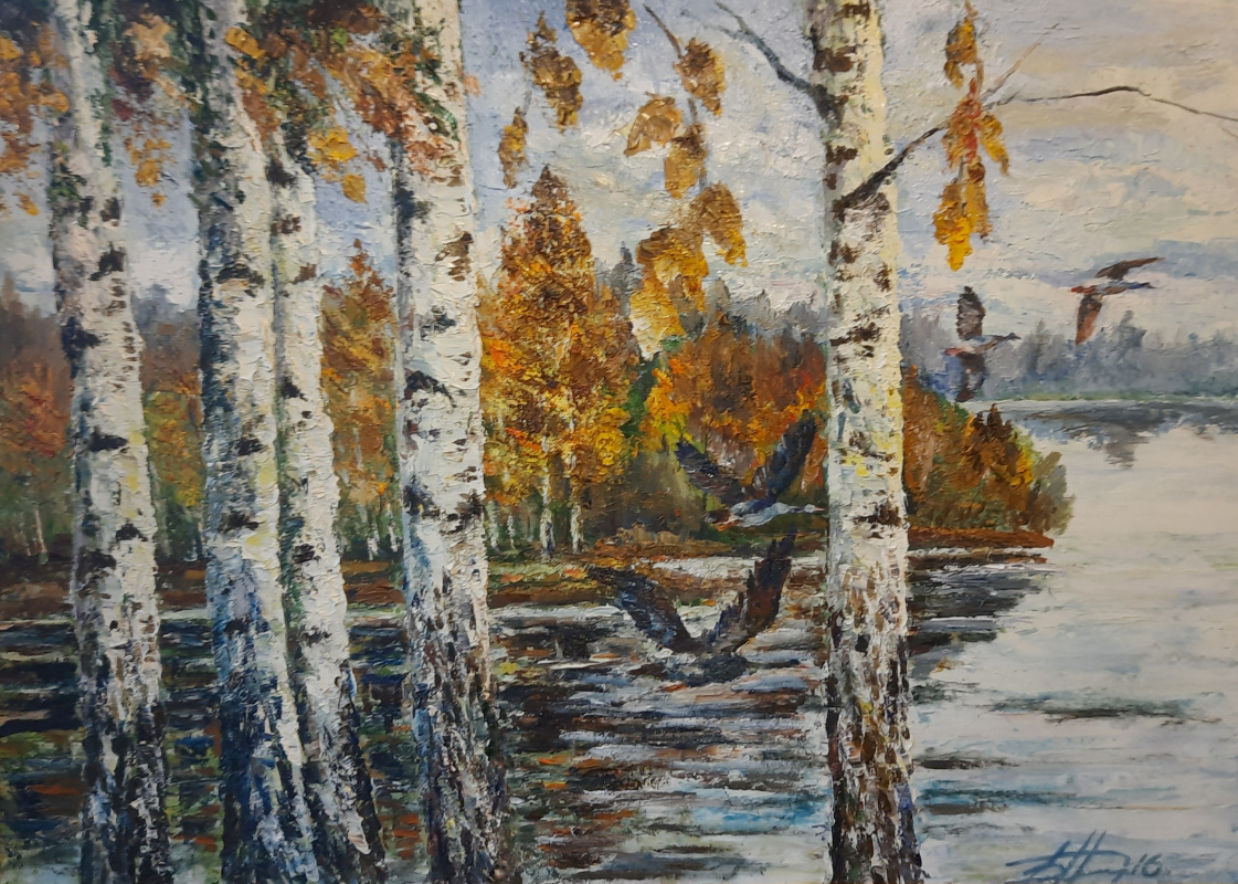 Nikolay Vasilyevich Barabash. Autumn. Ducks