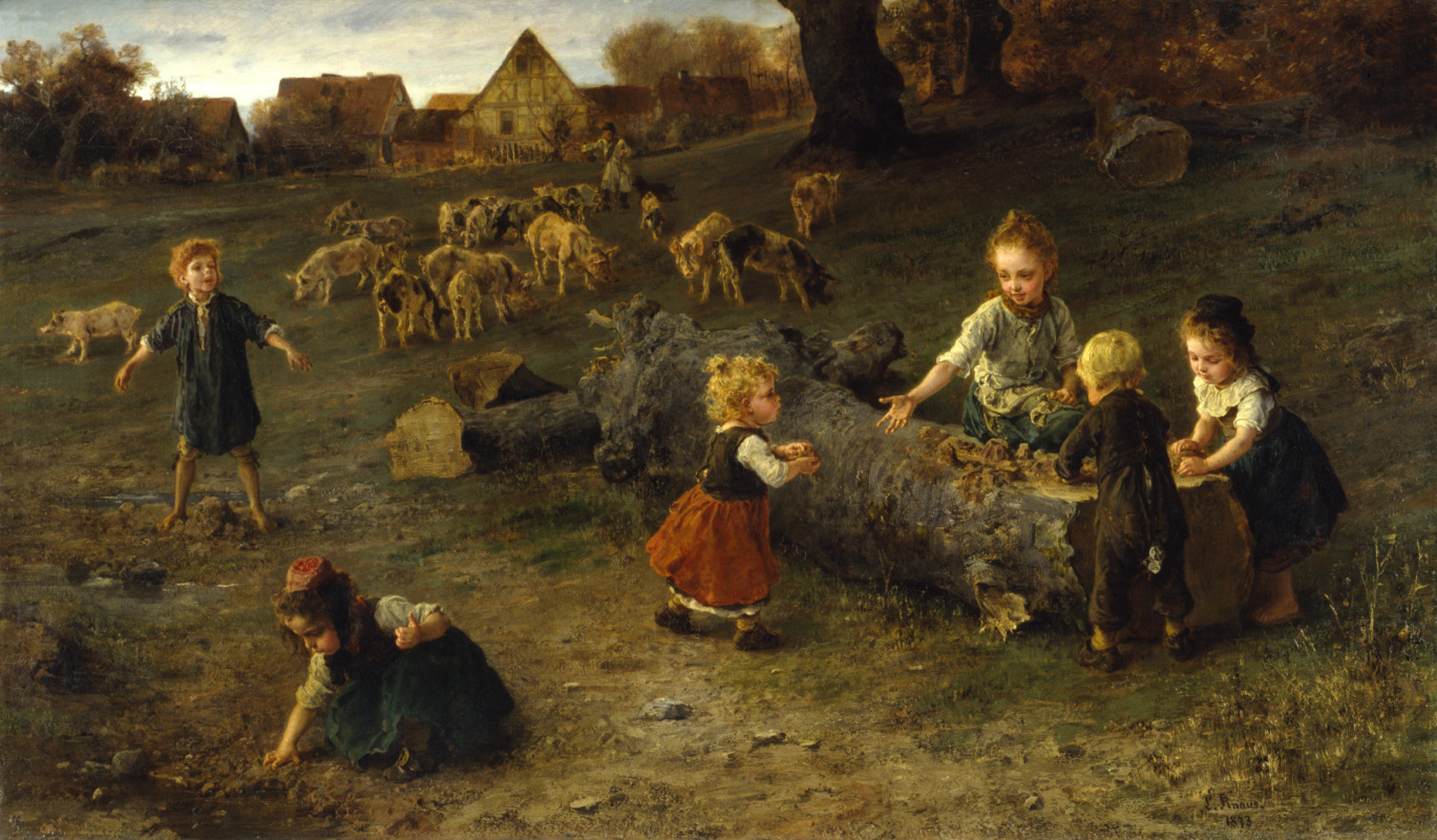 Немецкий художник Людвиг Кнаус ( 1829 - 1910 )