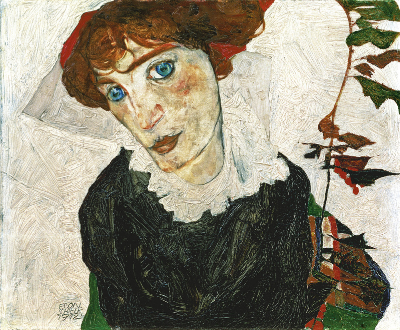 Эгон Шиле - Портрет Валли, 1912, 40×33 см: Описание произведения | Артхив